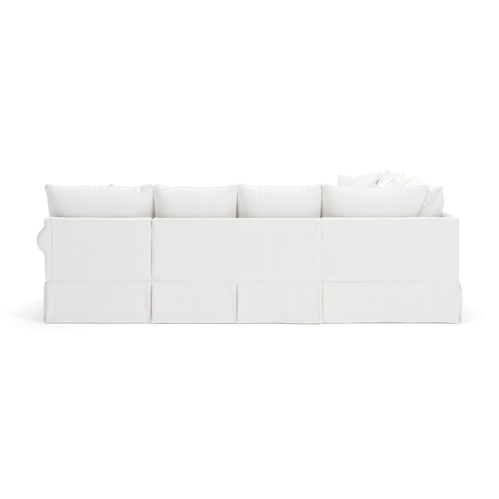 Amari Slipcovered U-Sectional, Right Hand Facing, Bayou Off White Canvas