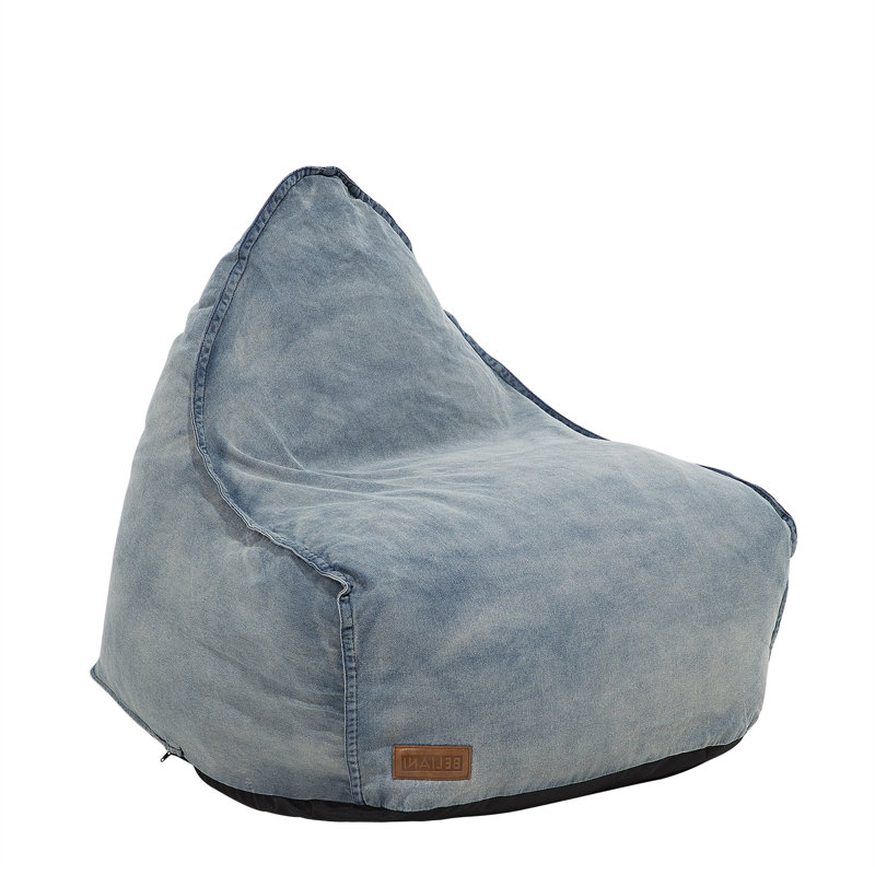 Refillable Bean Bag Chair & Lounger, Blue