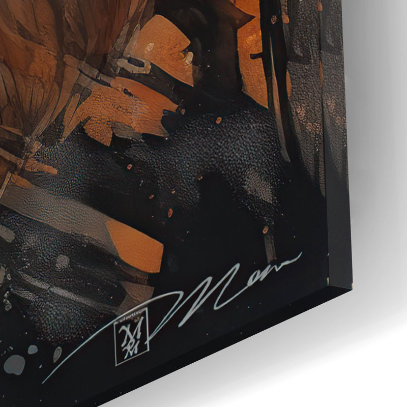 «Grizzly Bear» par Momart, art mural en verre acrylique, H 16 po x l 12 po x P 0,13 po