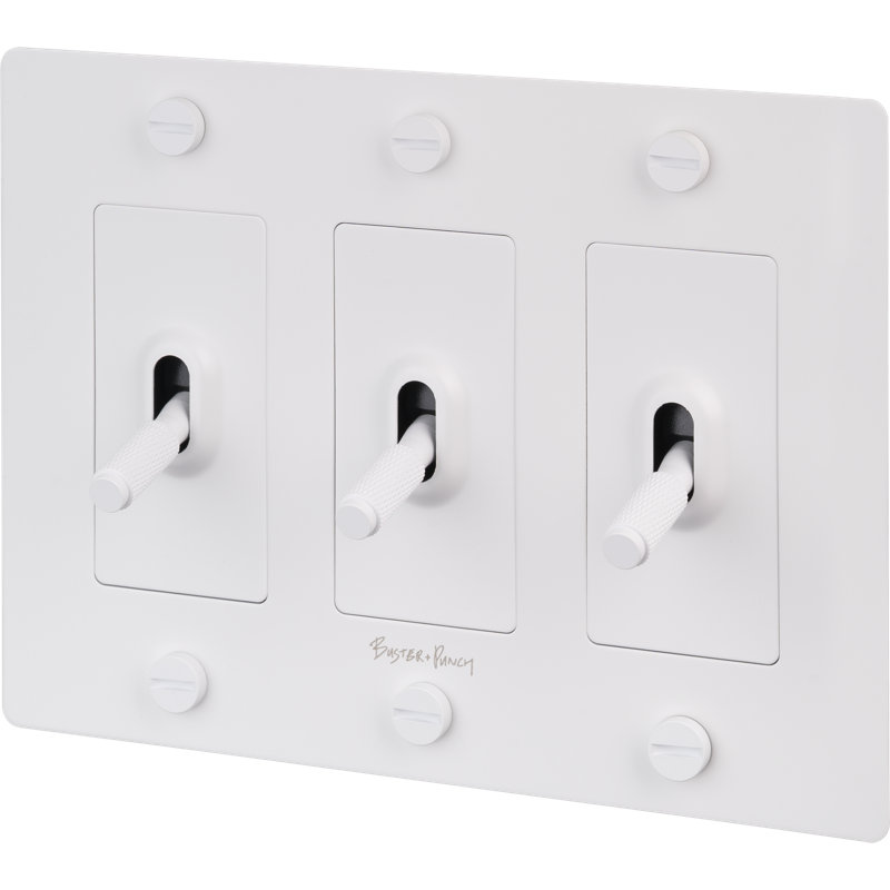 3G Toggle / Cross / With Logo, White