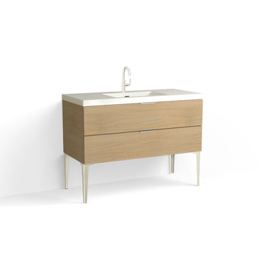 Avila 48" W Freestanding Single Bathroom Vanity with Dean Leg