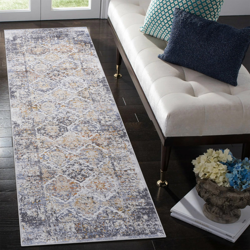NAAR PAYAS Collection 2X8 Multi / Traditional Runner Rug, Runner 2'2" x 8'