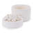 Stoneware Box with Floral Lid Accent