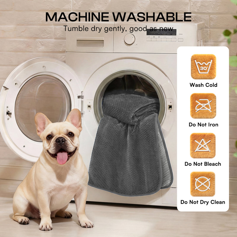 Waterproof Reversible Pet Blanket, Soft Textured Furniture Protector for Dogs and Cats, Cozy Throw for Sofa, Couch and Bed