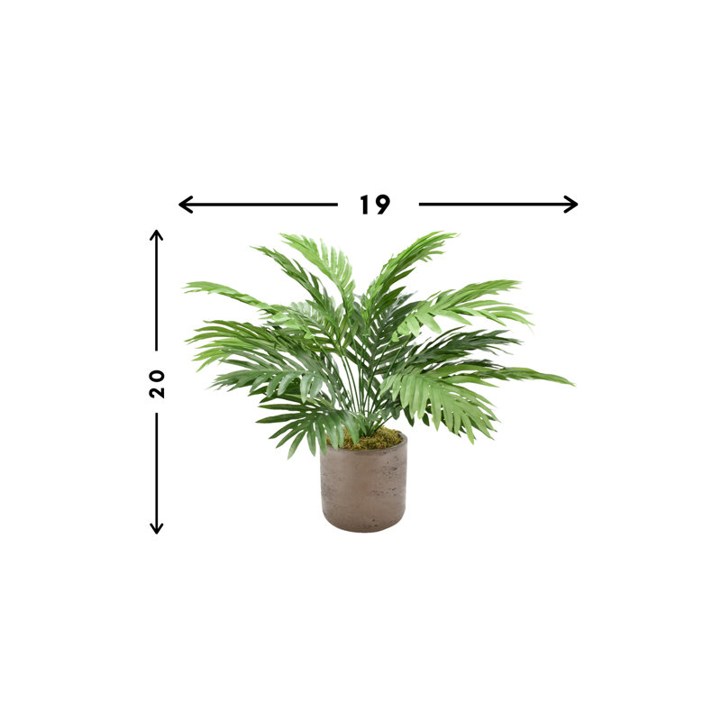 Palmier artificiel en pot 16 po Areca, Brun
