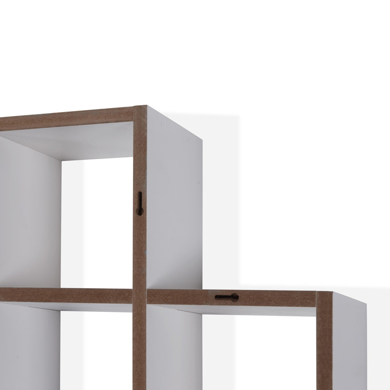 Duppstadt 5 Piece Square Cubby Shelf, White