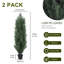 Arbre de pin artificiel vert 4 pi, plante de simulations en plastique réaliste, convient à la décoration intérieure et extérieure 2Pcs-1207186785