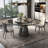 Modern simple marble round dining table set