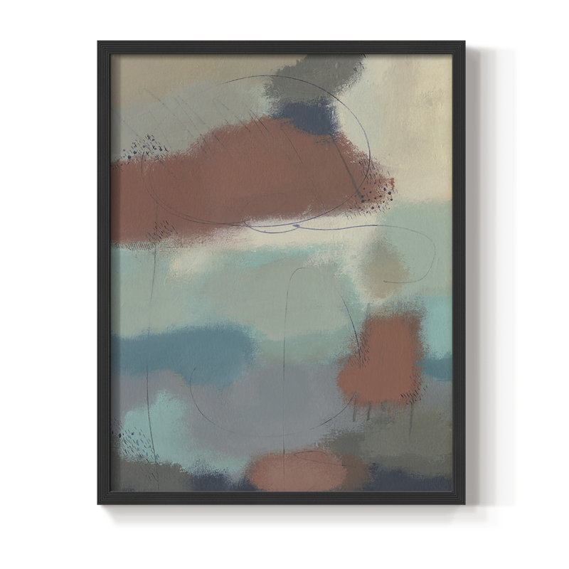 «Floating By II», reproduction encadrée - bois massif, Noir, H 28 po x l 22 po