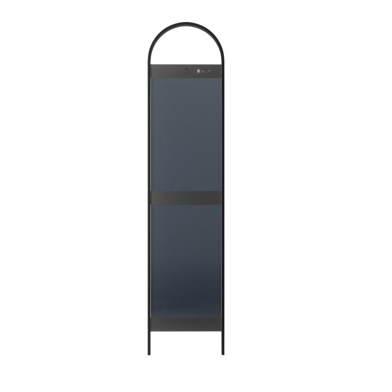 Black Full Length Soft Arched Wood Frame Mirror