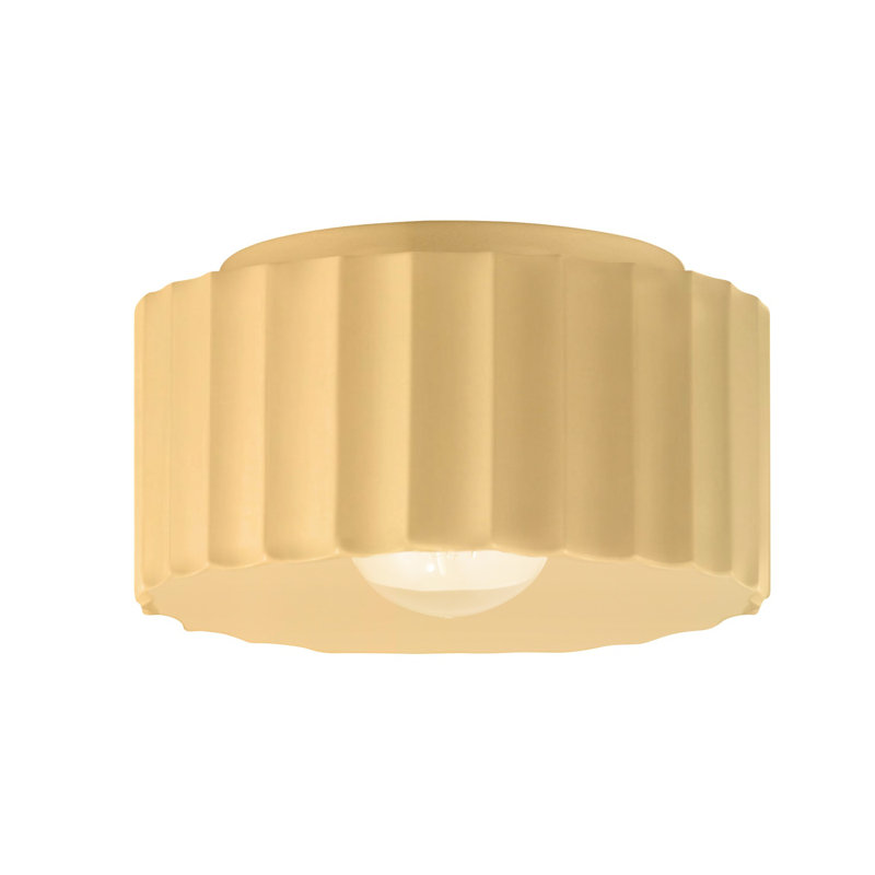 Plafonnier encastré 1 lumière Colgate, Jaune atténué, H 6,5 po x l 10 po x P 10 po