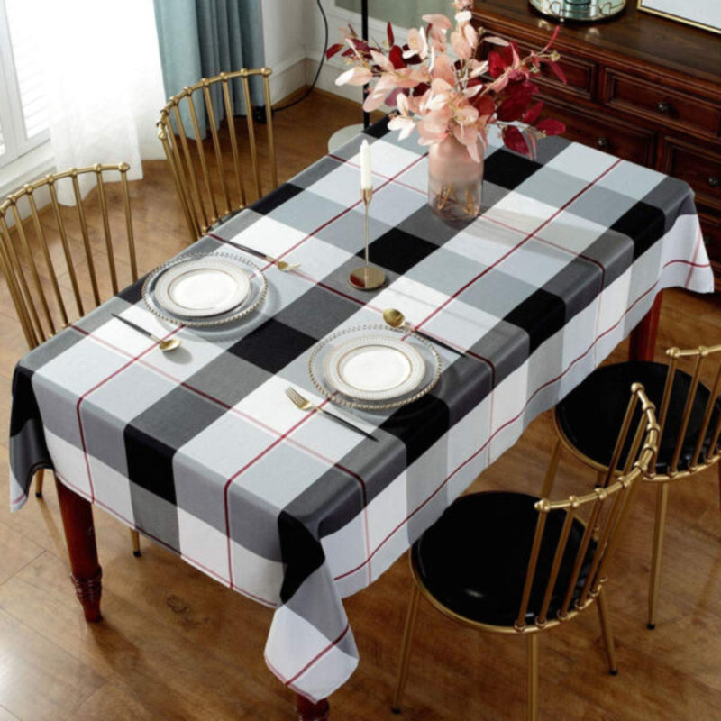 Nappe haute performance, Plaid, Noir, noir, noir, noir, 70 po x 0,1 po
