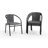 Arthor Rattan Indoor/Outdoor Stacking Restaurant Chairs by Flash Furniture-1246927921