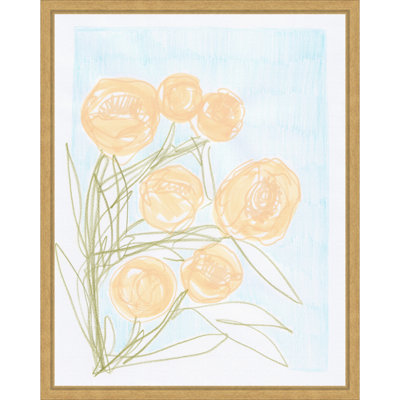 "Pivoines" par Carola Cedell, reproduction d'art sur toile encadrée