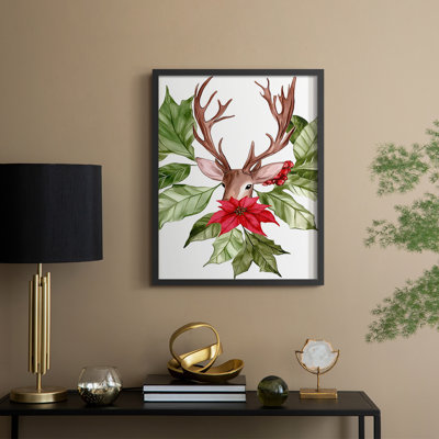 «Christmas Holiday Art DCCCL», reproduction encadrée - bois massif