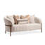 Lisbon Bouclé Loveseat - Oyster/Matte Bronze