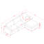 Canapé modulaire de L 103,54 po