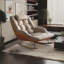 Chaise berçante moderne rembourrée-103977813