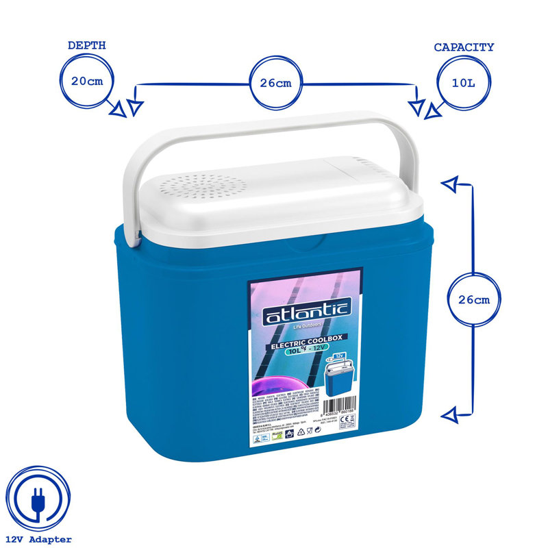 Cool Box - 10L 12V - Blue