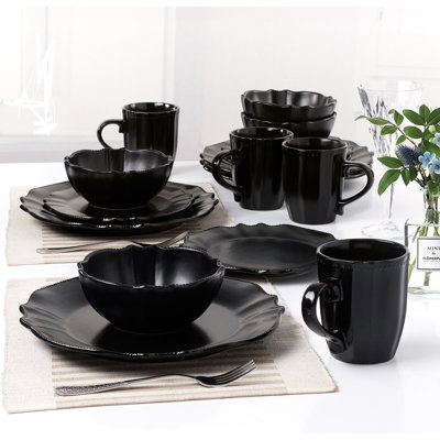 Piece Porcelain China Dinnerware Set - Service for 4