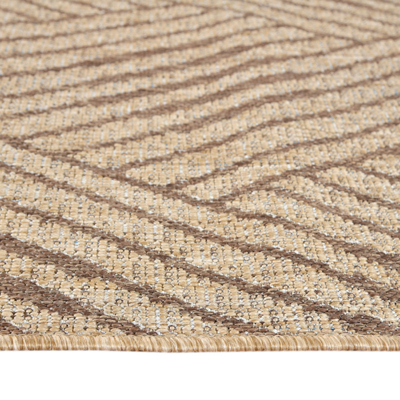 Jianne Contemporary Geometric High-Low Performance Indoor/Outdoor Area Rug, Rectangle 8' x 10'