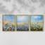 Floral Study Series I -Set of 3 Fric Giclee Prints -Prêt à