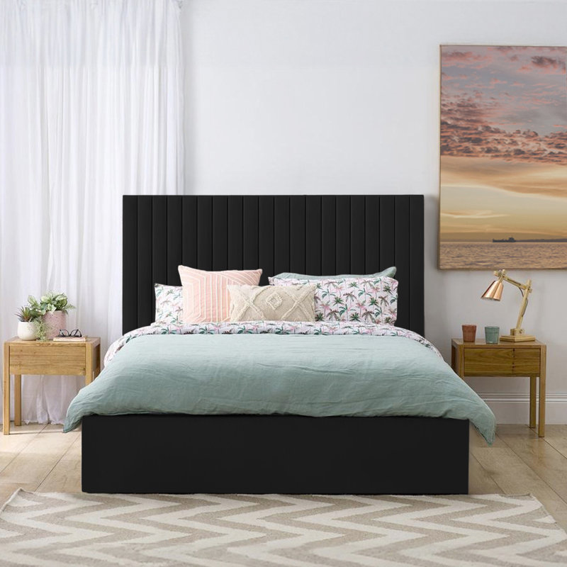 Maletha Bed, Double (4'6), Black