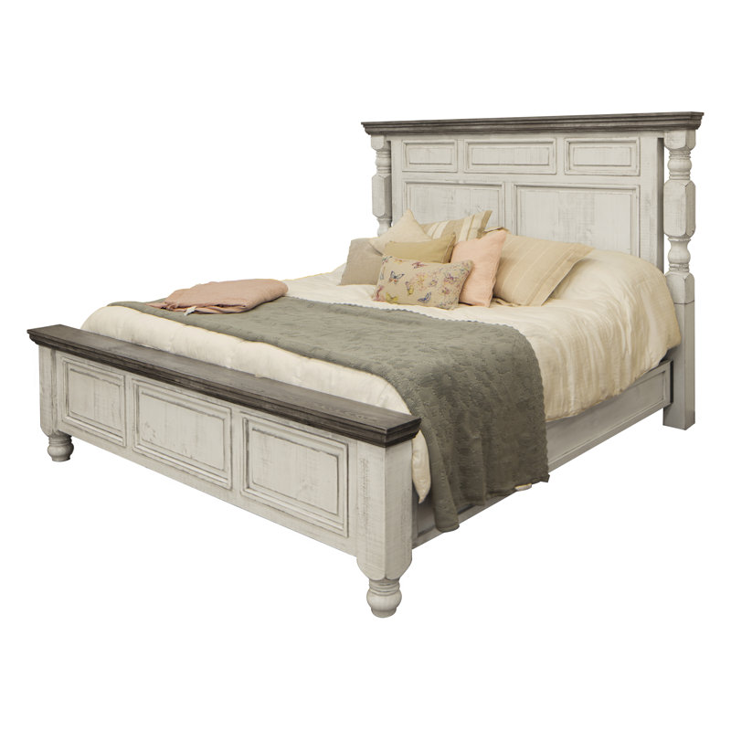 Stone Solid Wood Standard Bed