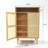 Rattan Shoe Storage Cabinet Free Standing Large Capacity Shoe Organizer