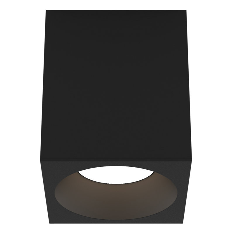 Kos LED Outdoor Flush Mount, Textured Black