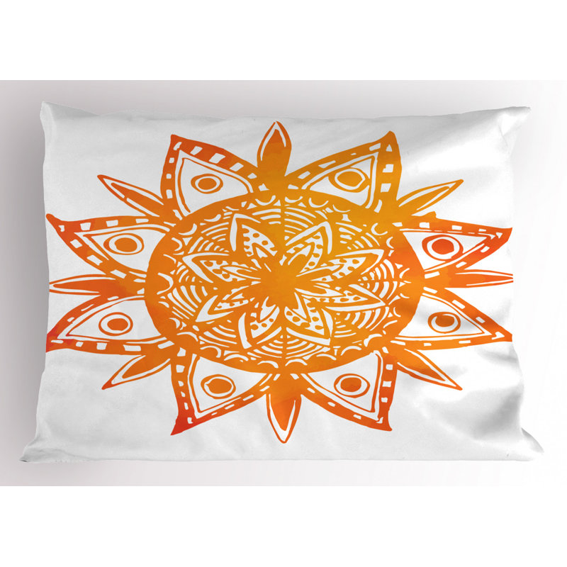 Sun Polyester Floral Sham Set, Twin