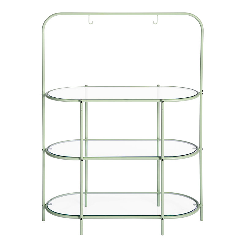 Invaldi 95cm W Metal Shelving Unit, Green