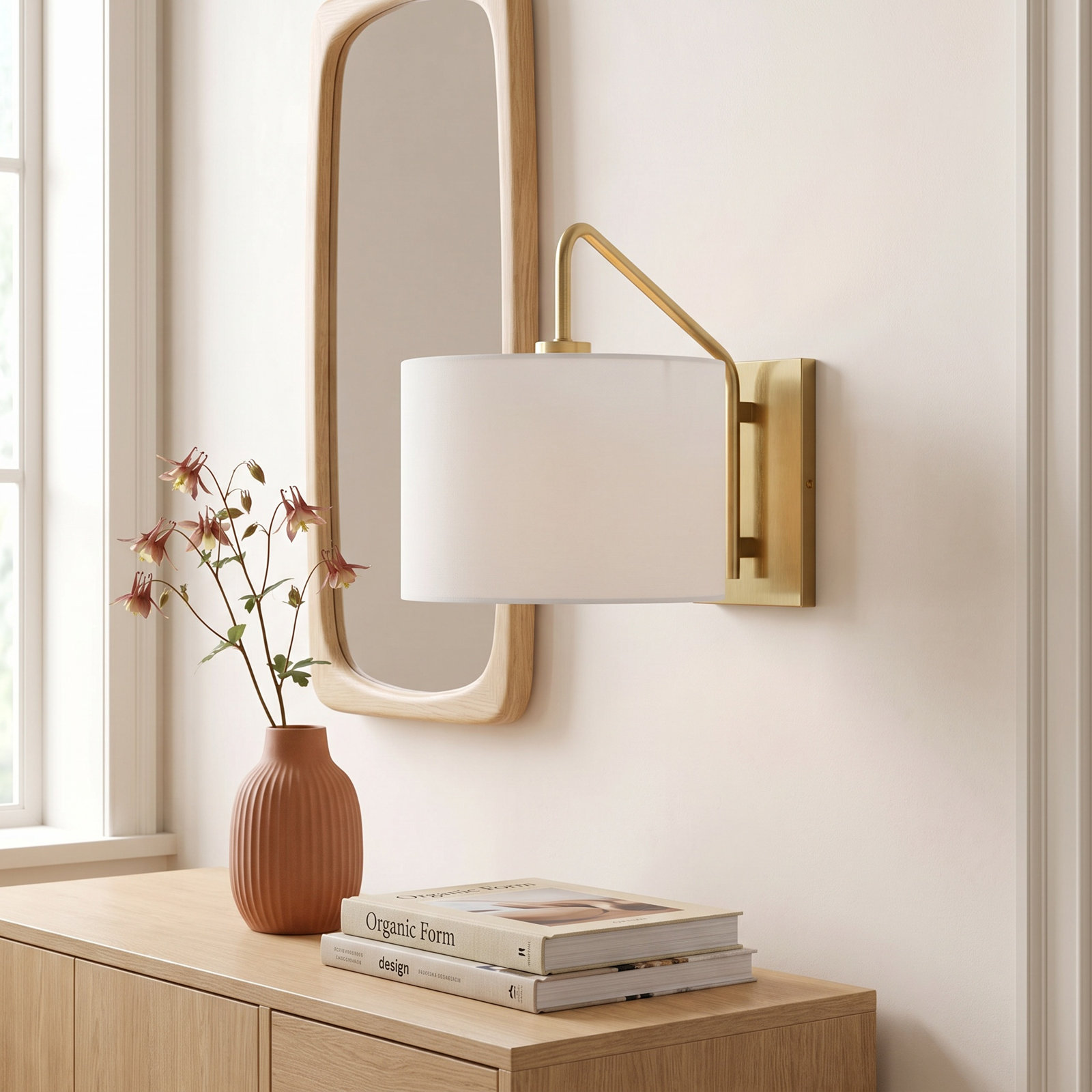 Finley Single Light Dimmable Armed Sconce