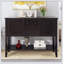 Grande console de rangement rétro avec quatre petits tiroirs Cambridge Series, parfaite pour un décor élégant et fonctionnel.-1108186343