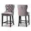 Upholstered Counter Stool with Solid Wood Frame-992288363