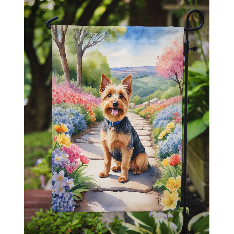 Drapeau de jardin en polyester à double face H 15,5 po x l 11,25 po Syniyah