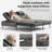 Outdoor Wicker Double Chaise Lounge Poolside Daybed for 2, Patio Sun Lounger with Cushions and 6-Position Adjustable Backrests-122639383