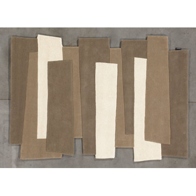 Pebbles Geometric Wool Hand Woven 170cm X 240cm Area Rug