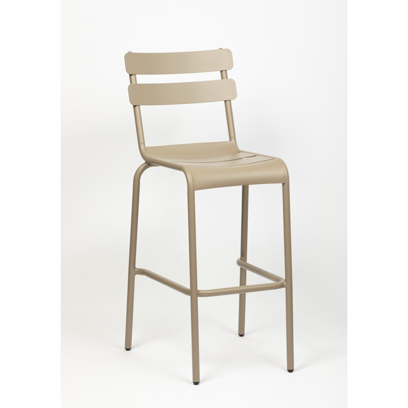 Audreyanna Counter Stool with Metal Frame, Beige