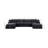 Huerres Upholstered U-Shaped Sectional Reversible-87149754