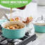 Ensemble de casseroles en céramique antiadhésive GreenLife Artisan, 1L et 2L, poignée en acier inoxydable-78045526
