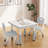 Kids Table and 2 Chairs Set, Height Adjustable Toddler Table and Chair Set for 2, Graffiti Desktop, Non-Slip Design, Children Table for Home Daycare Preschool for Ages 2-8-169732565