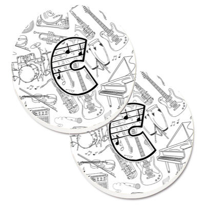 Sous-verre musical letter note
