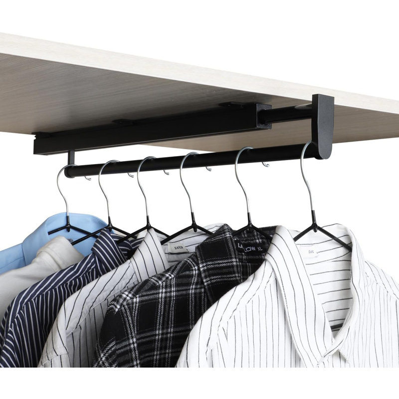 Tringle rétractable pour garde-robe, porte-vêtements extensible en aluminium pour pantalons, chemises et cravates, organisateur de garde-robe robuste