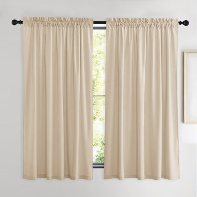 Velvet Curtains Thermal Insulated Sound Reducing Heavy Matt Heat & Chill Resistant Drapes for Home Decoration, 2 Panels