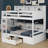 Bunk Bed With Built-In Shelves Beside Both Upper And Down Bed And Storage Drawer-105762704