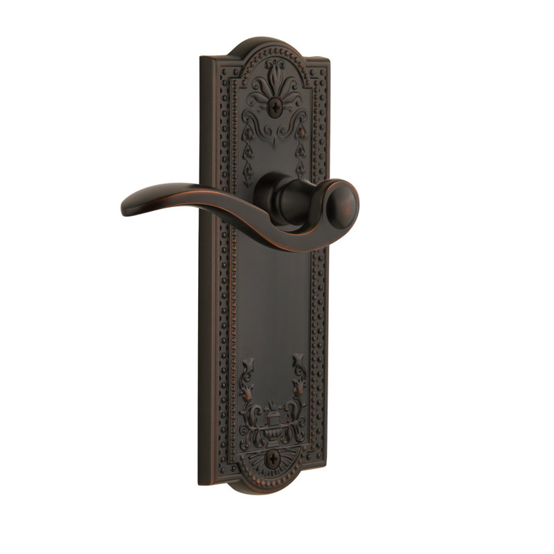 Grandeur Parthenon Plate Privacy with Bellagio Lever, 2 3/4", Timeless Bronze