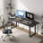 Dejanai Adjustable Metal Base Standing Desk with Power Outlet-394387684-394387687