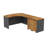 Series C Bow Front Left Handed L Shaped Desk with 2 Mobile Pedestals-13777426-13777424