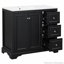 Meuble-lavabo de 36 po avec lavabo en céramique, tablette réglable en forme de U-116859028